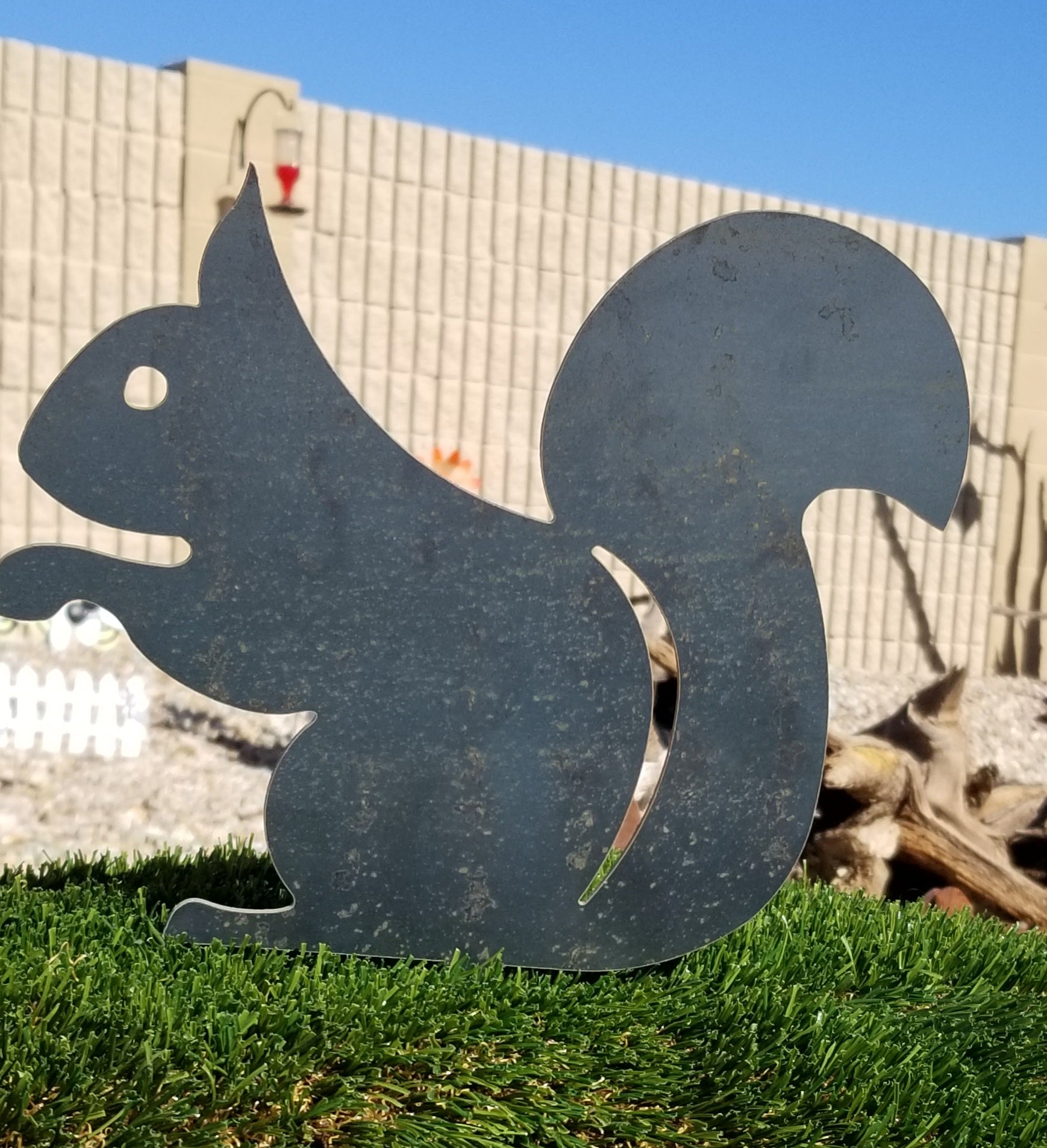 Squirrel Stand 7 Inch Squirrel Stand decorative art by YARDARTT – Yard Artt